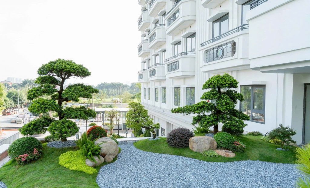 sân vườn trên mái