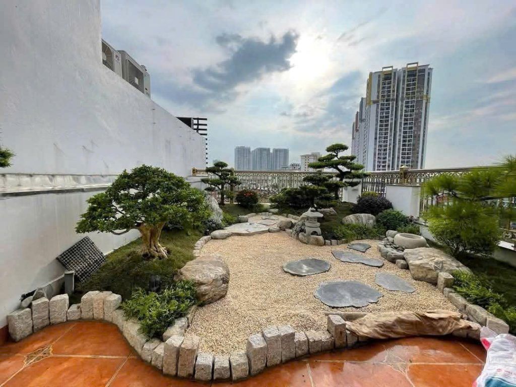 vườn trên tầng thượng