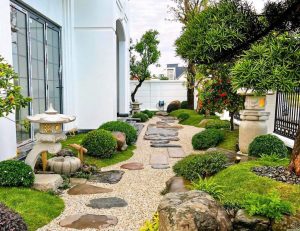 thiết kế sân vườn nhật