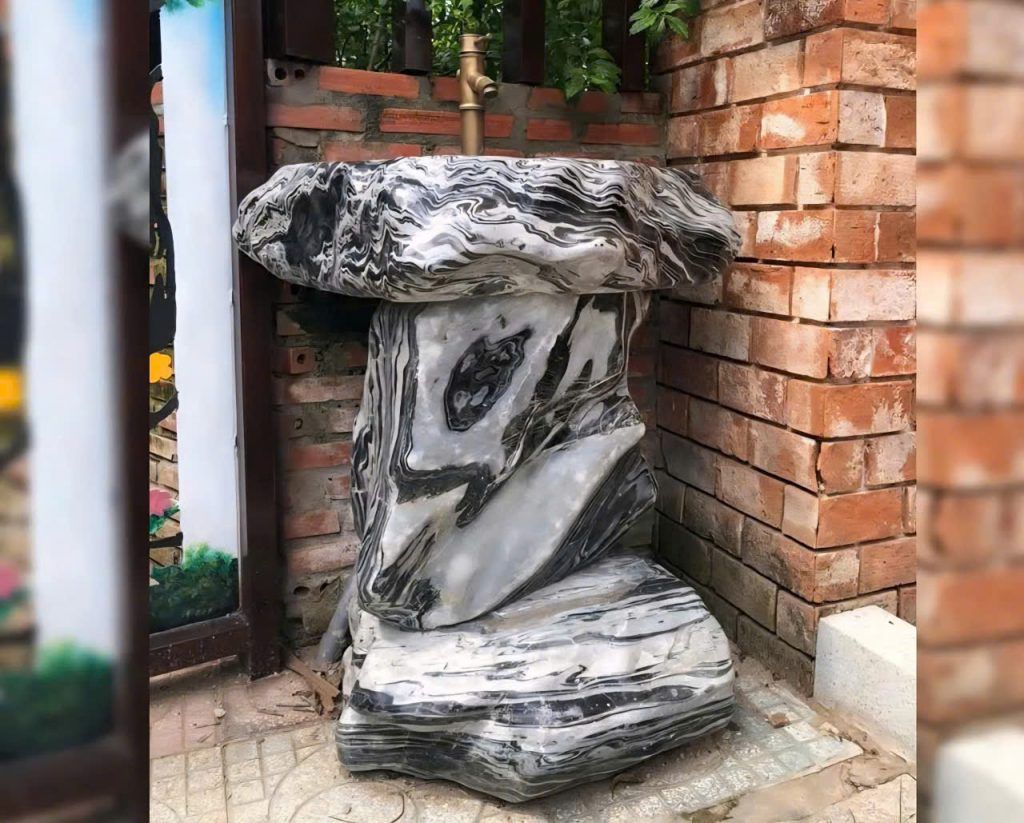 lavabo bằng đá